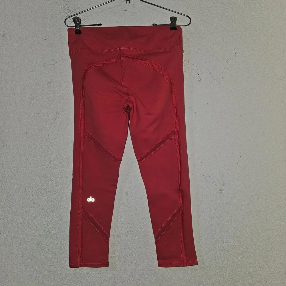 Alo Yoga Mesh Inset Cropped Leggings
